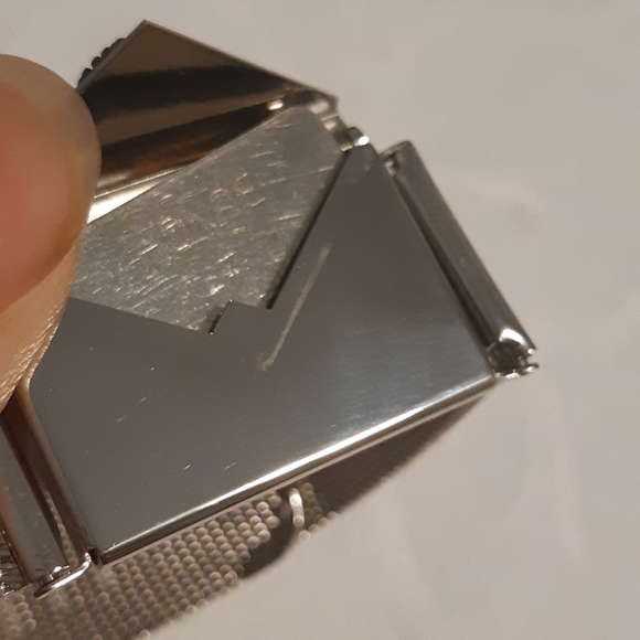 Vintage Message Envelop  Stainless Stee Bracelet 8.75" L, Has Message Inside, - Picture 4 of 15